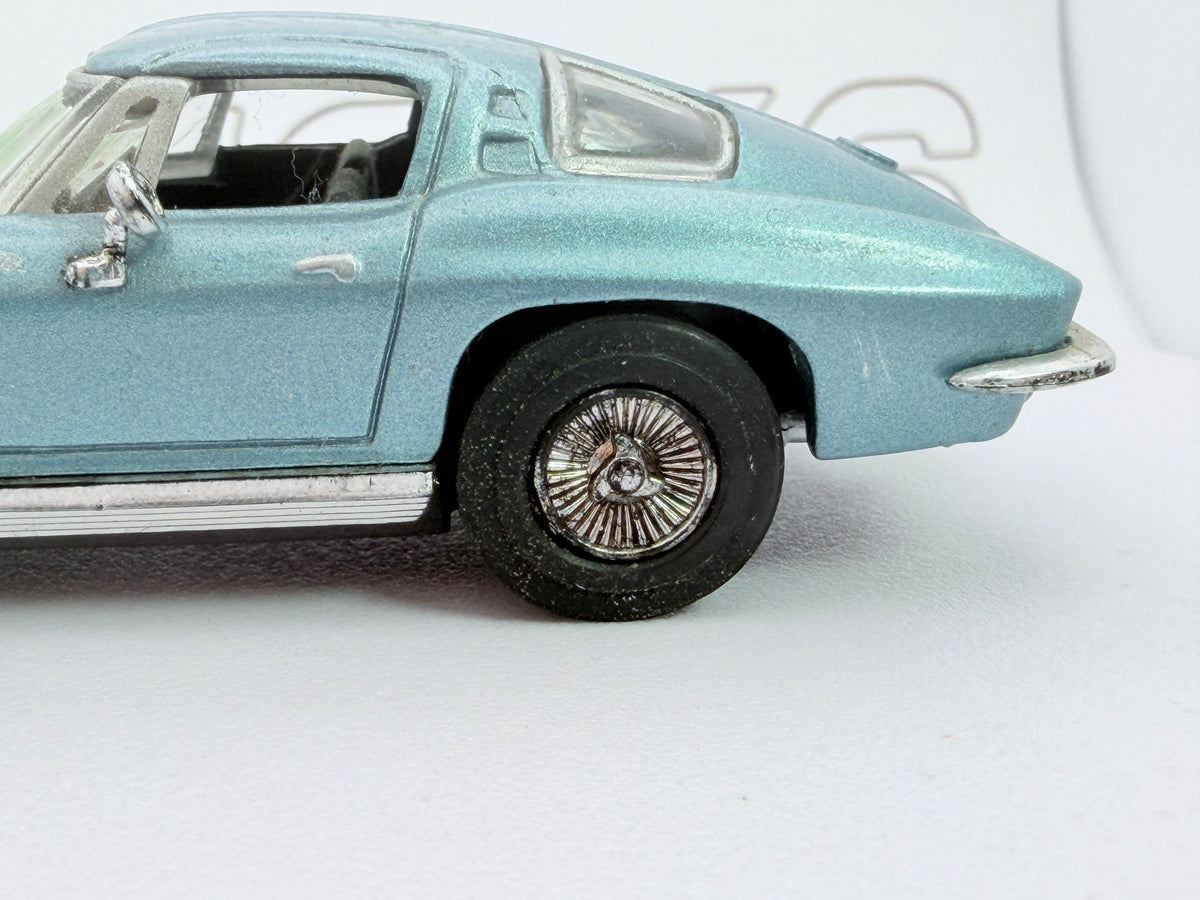 Chevrolet Corvette Sting Ray Del Prado 1/43 Azzurro metallizzato 1963