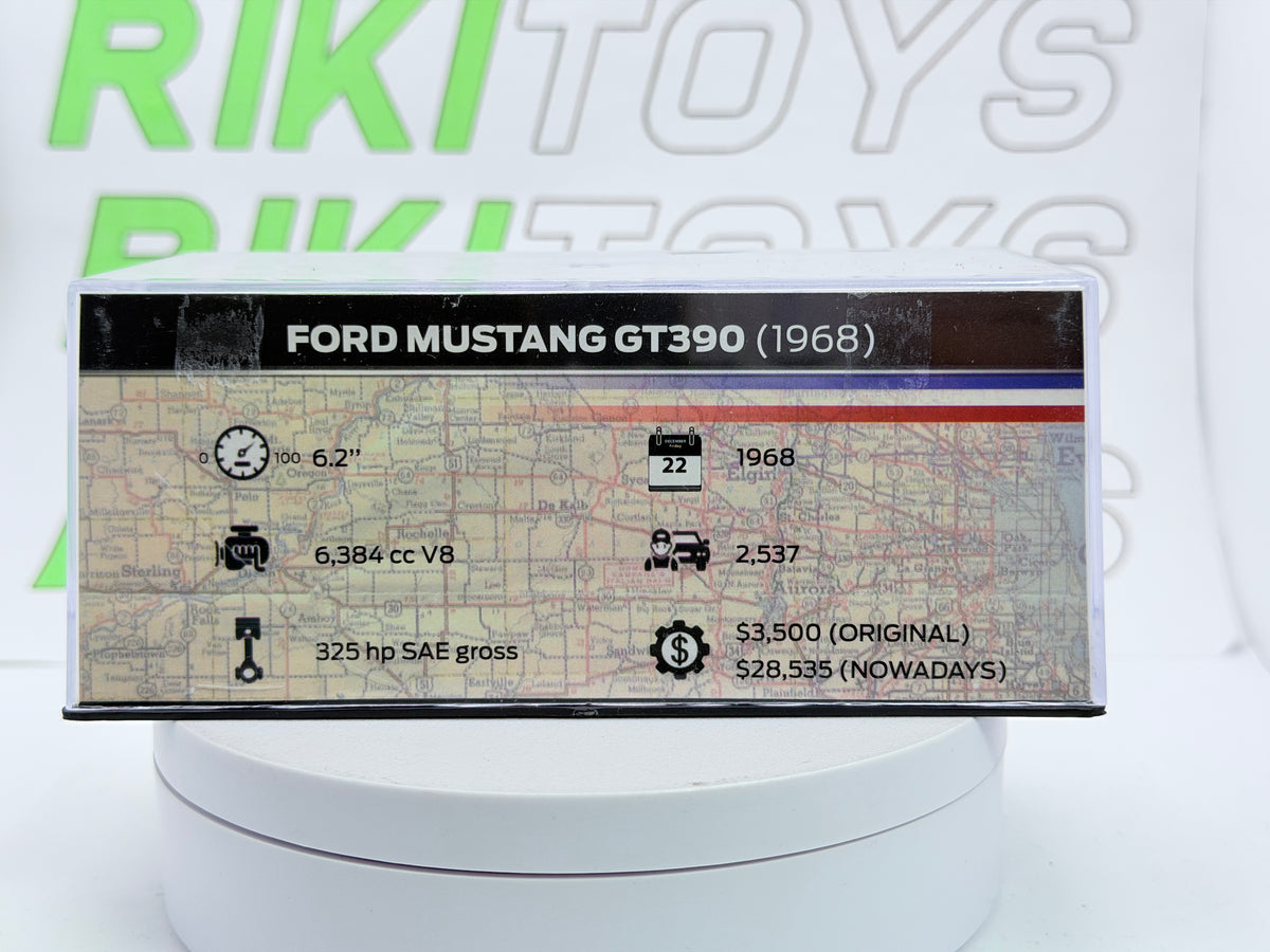 Ford Mustang GT 390 Edicola 1/43 Verde 1968