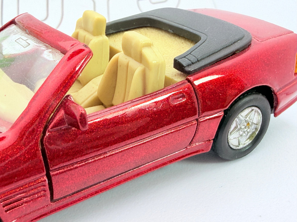 Mercedes Benz 500 SL Welly 1/38 Rosso Metalizzato 1989
