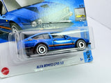 Alfa Romeo Alfetta GTV 6 3000 Hot Wheels 1/60 Blu metallizzato 1983