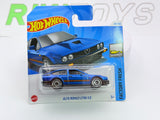 Alfa Romeo Alfetta GTV 6 3000 Hot Wheels 1/60 Blu metallizzato 1983