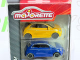 Fiat 500 Elettica C Majorette 1/55 Blu Rosso Giallo