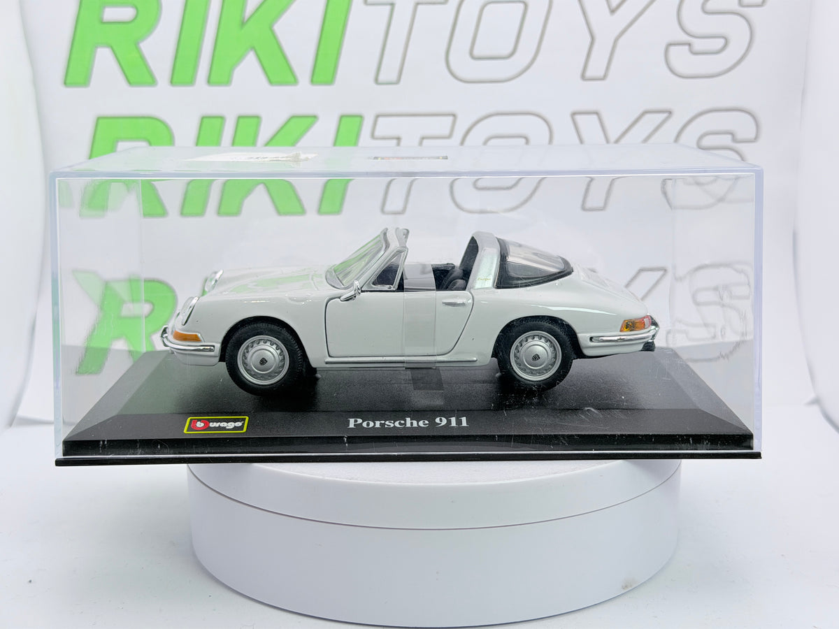 Porsche 911 Targa Burago 1/32 Bianco