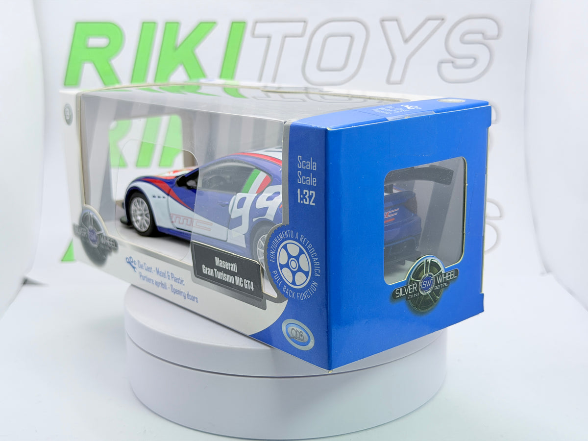 Maserati GT MC GT4 Silver Wheel 1/32 Blu