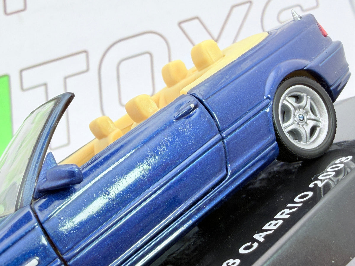 BMW 330 C i Cabrio E 46 Edicola 1/43 Blu metallizzato