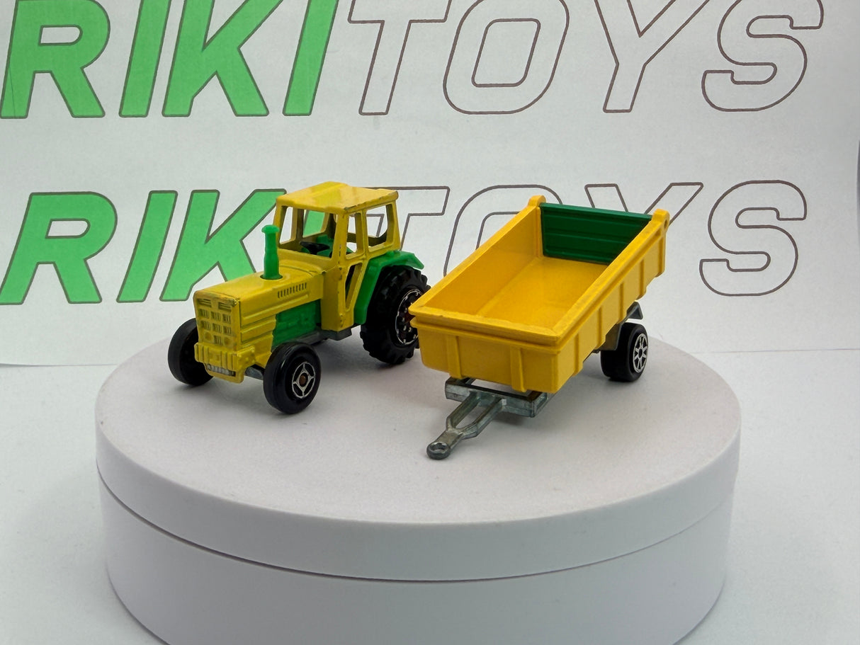 Trattore c/rimorchio  Majorette 1/57 Giallo