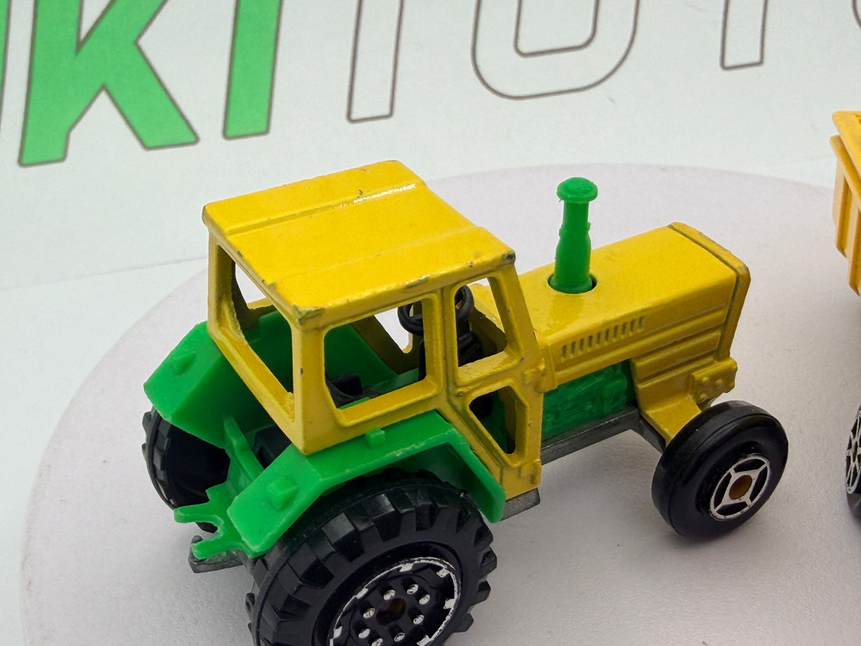 Trattore c/rimorchio  Majorette 1/57 Giallo
