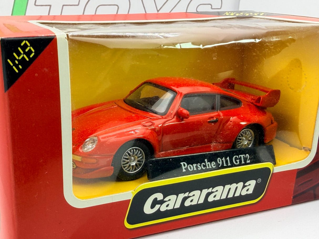 Porsche 911 Gt2 Cararama 1/43 Rosso