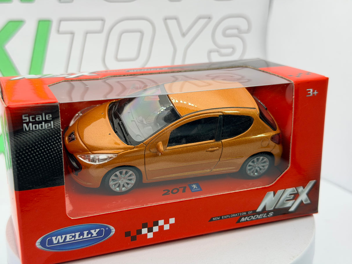 Peugeot 207 Welly 1/43 Arancione 2006