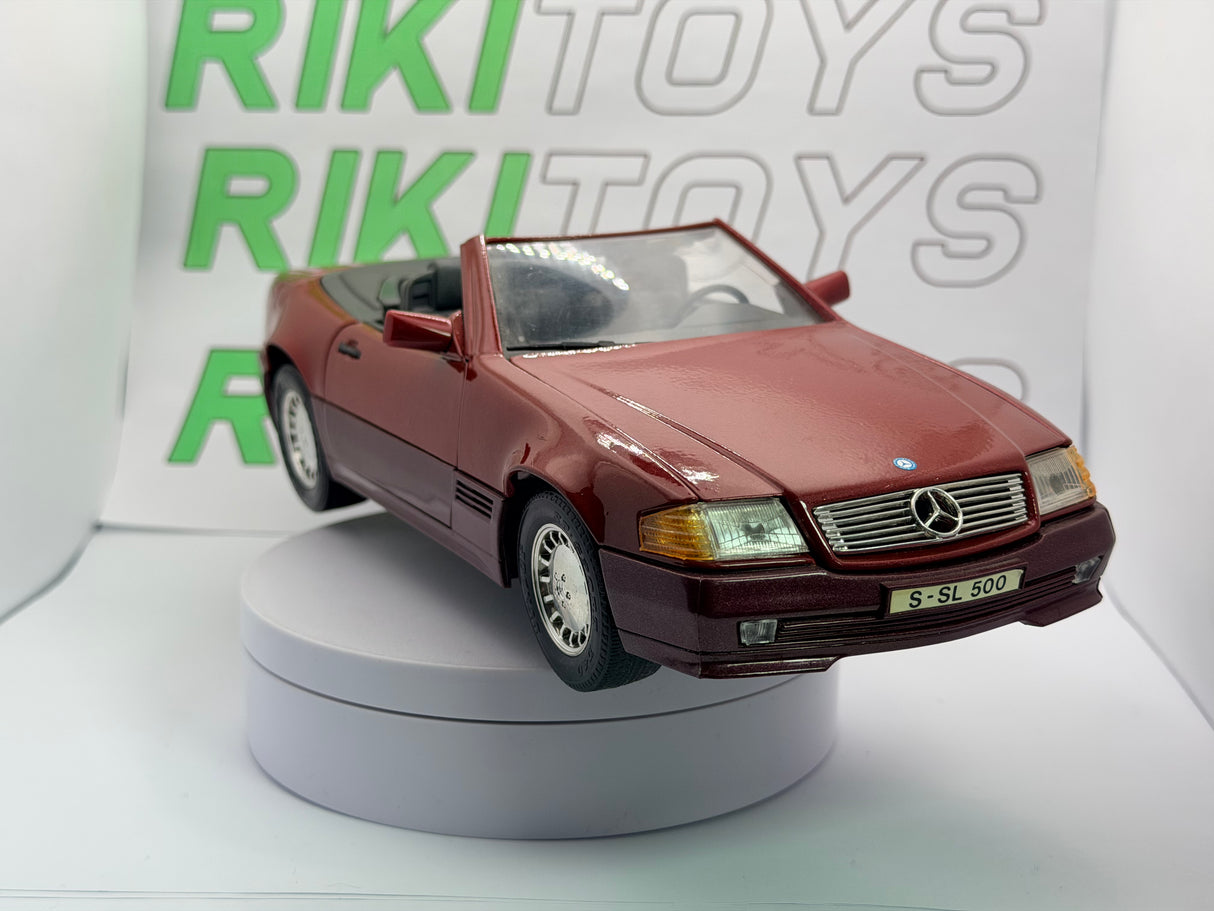Mercedes Benz 500 SL Maisto 1/18 Rosso scuro 1989