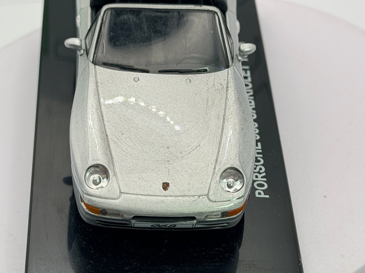 Porsche 968 Cabrio Edicola 1/43 Argento 1993