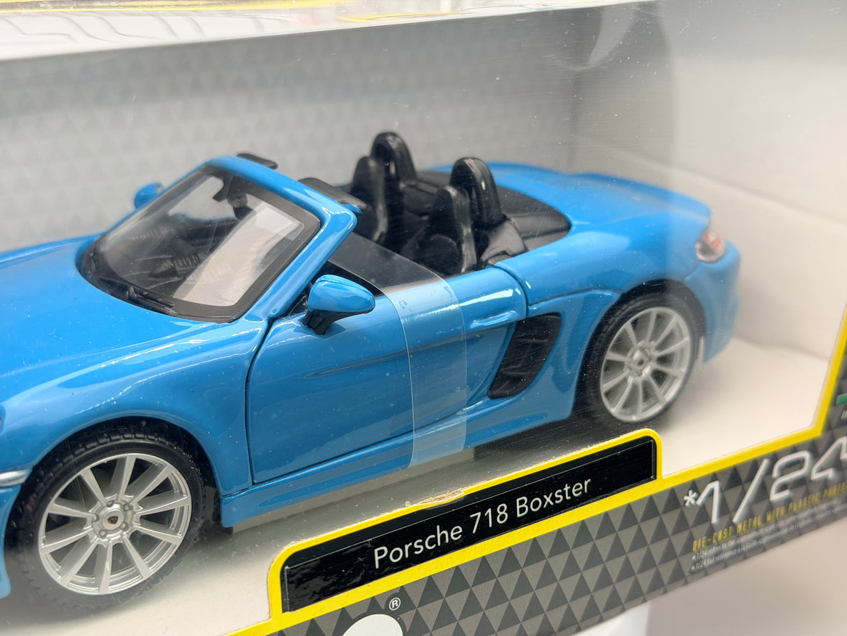 Porsche 718 Boxster Burago 1/24 Turchese 2016