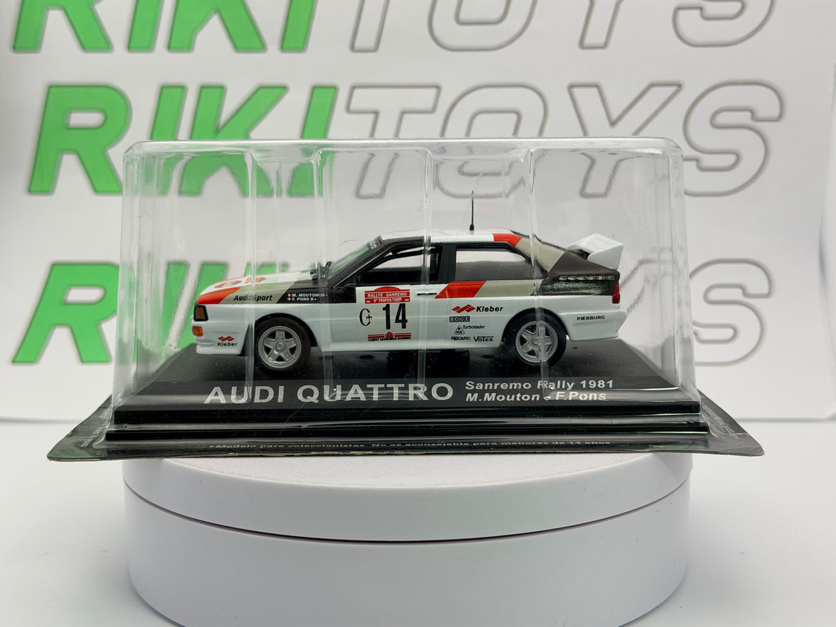 Audi Quattro Edicola 1/43 Bianco 1981