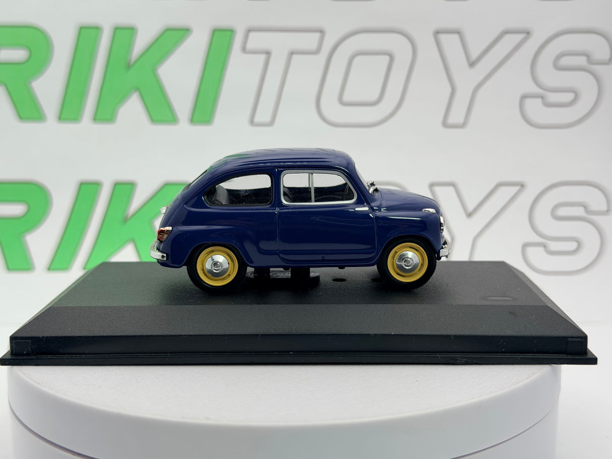 Fiat 600 1a serie Edicola 1/43 Blu 1955