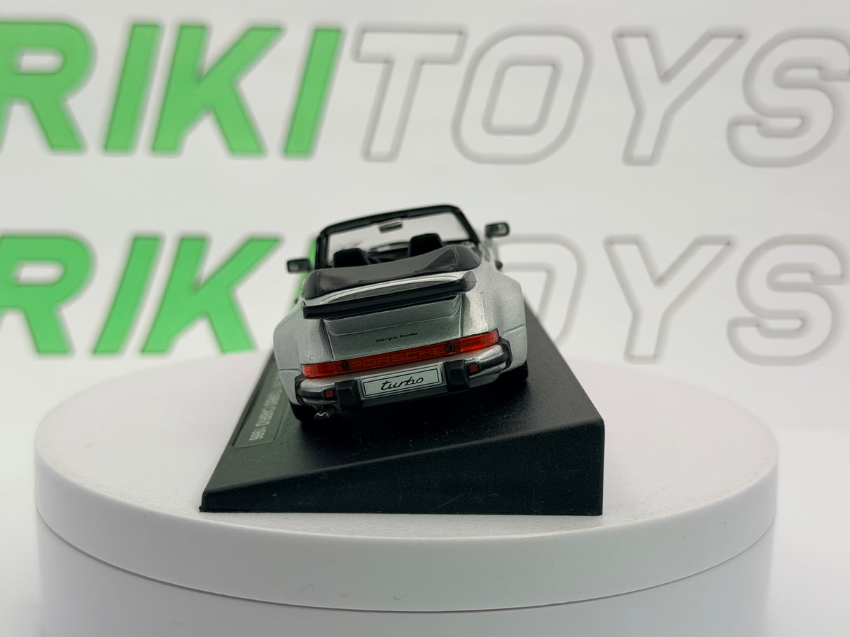 Porsche 911 Turbo Cabrio Edicola 1/43 Argento 1986