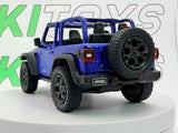 Jeep Wrangler Kinsmart 1/34 Blu metallizzato 2018