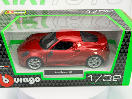 Alfa Romeo 4C Coupé Burago 1/32 Rosso metallizzato