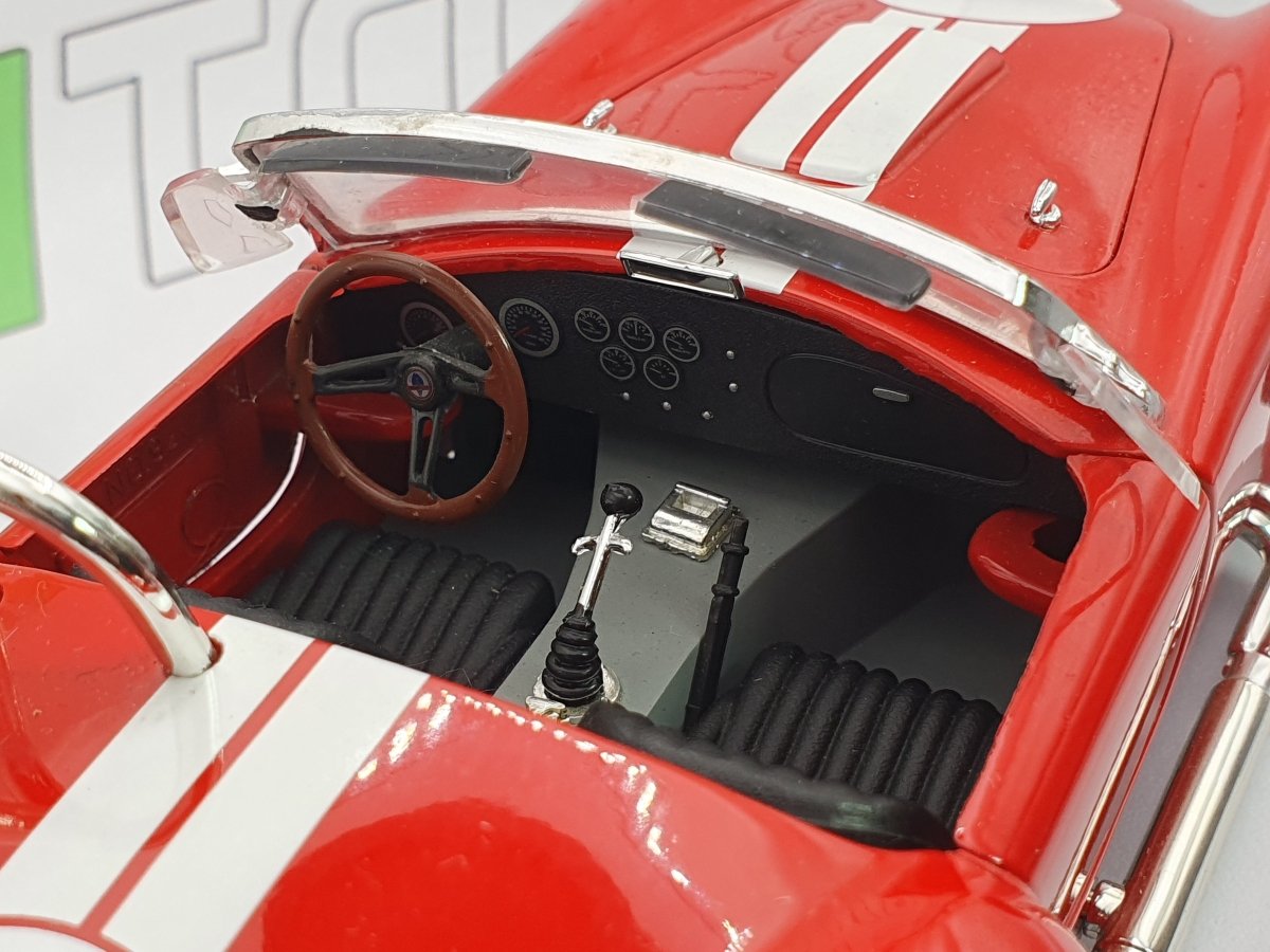 AC Shelby Cobra Road SIgnature 1/18 Rosso 1962 - RikiToys - Road SIgnature