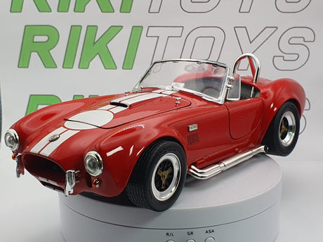 AC Shelby Cobra Road SIgnature 1/18 Rosso 1962 - RikiToys - Road SIgnature