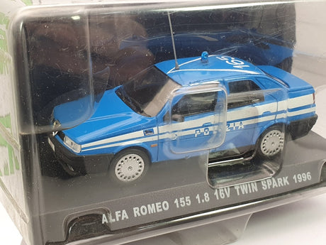 Alfa Romeo 155 1.8 TS Edicola 1/43 Azzurro 1996 - RikiToys - Edicola