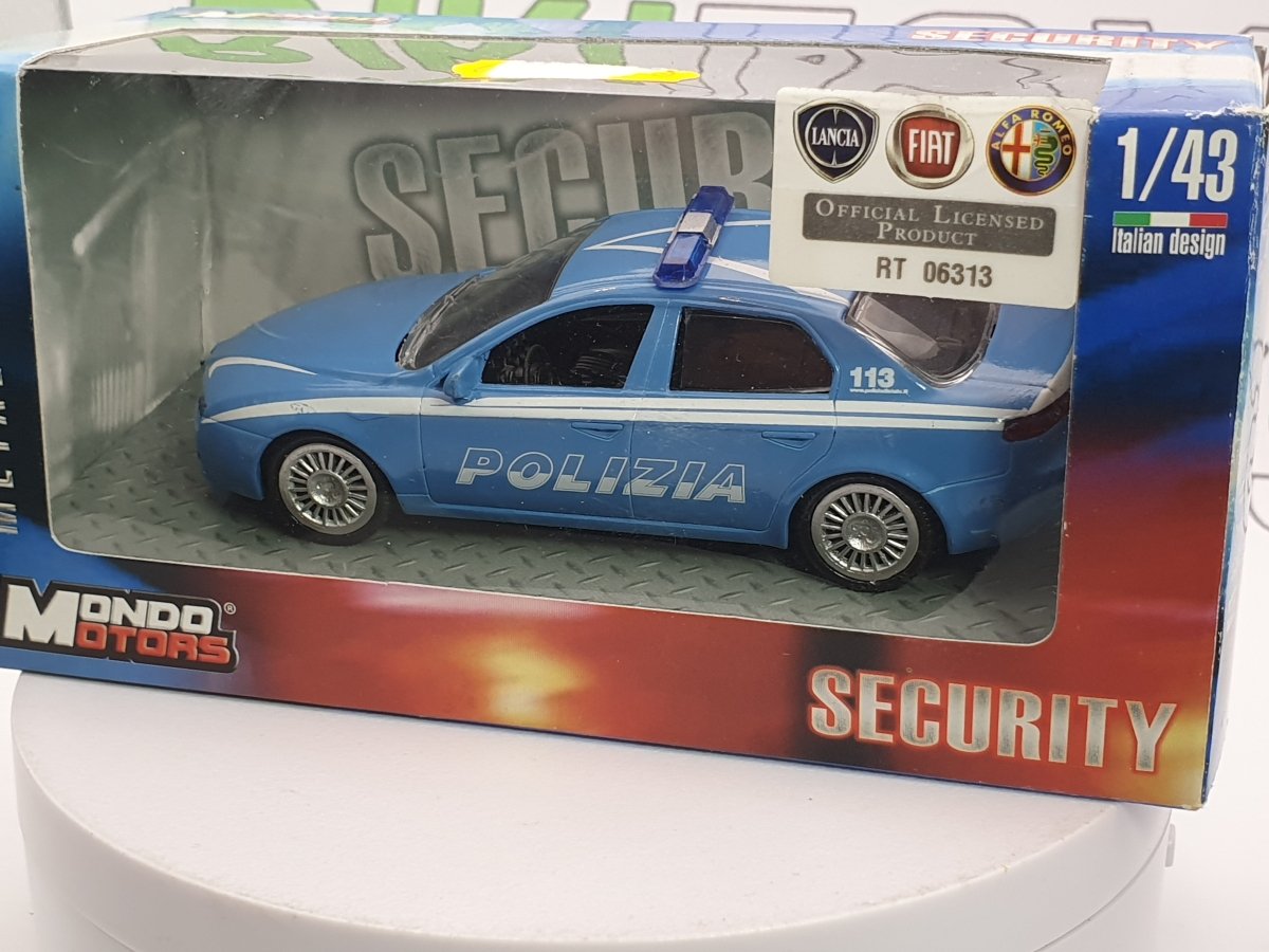 Alfa Romeo 159 Polizia MondoMotors 1/43 Blu - RikiToys - MondoMotors