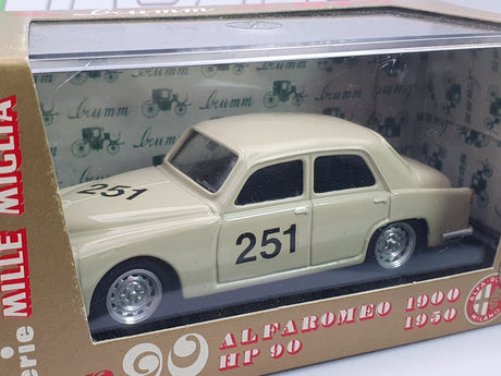 Alfa Romeo 1900 Berlina Brumm 1/43 Avorio 1950 - RikiToys - Brumm