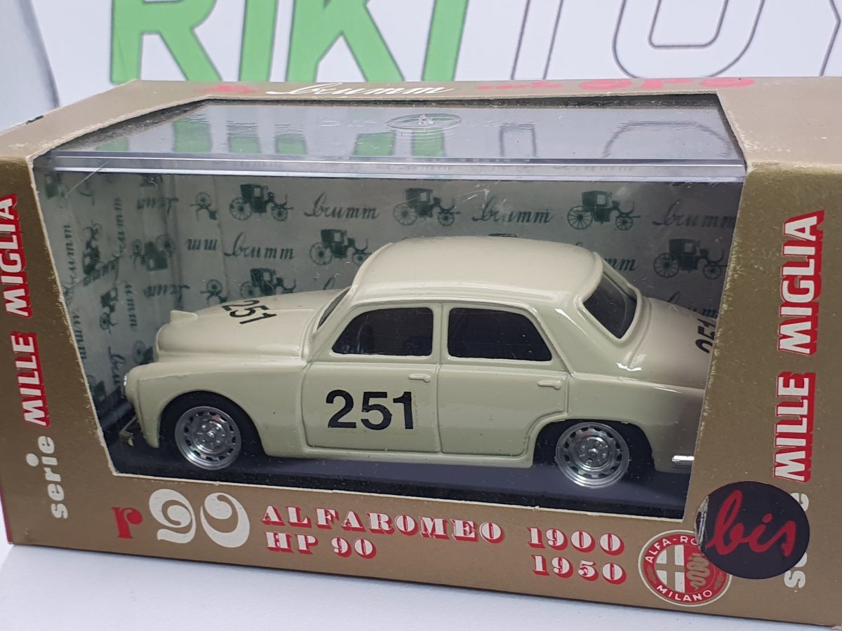 Alfa Romeo 1900 Berlina Brumm 1/43 Avorio 1950 - RikiToys - Brumm