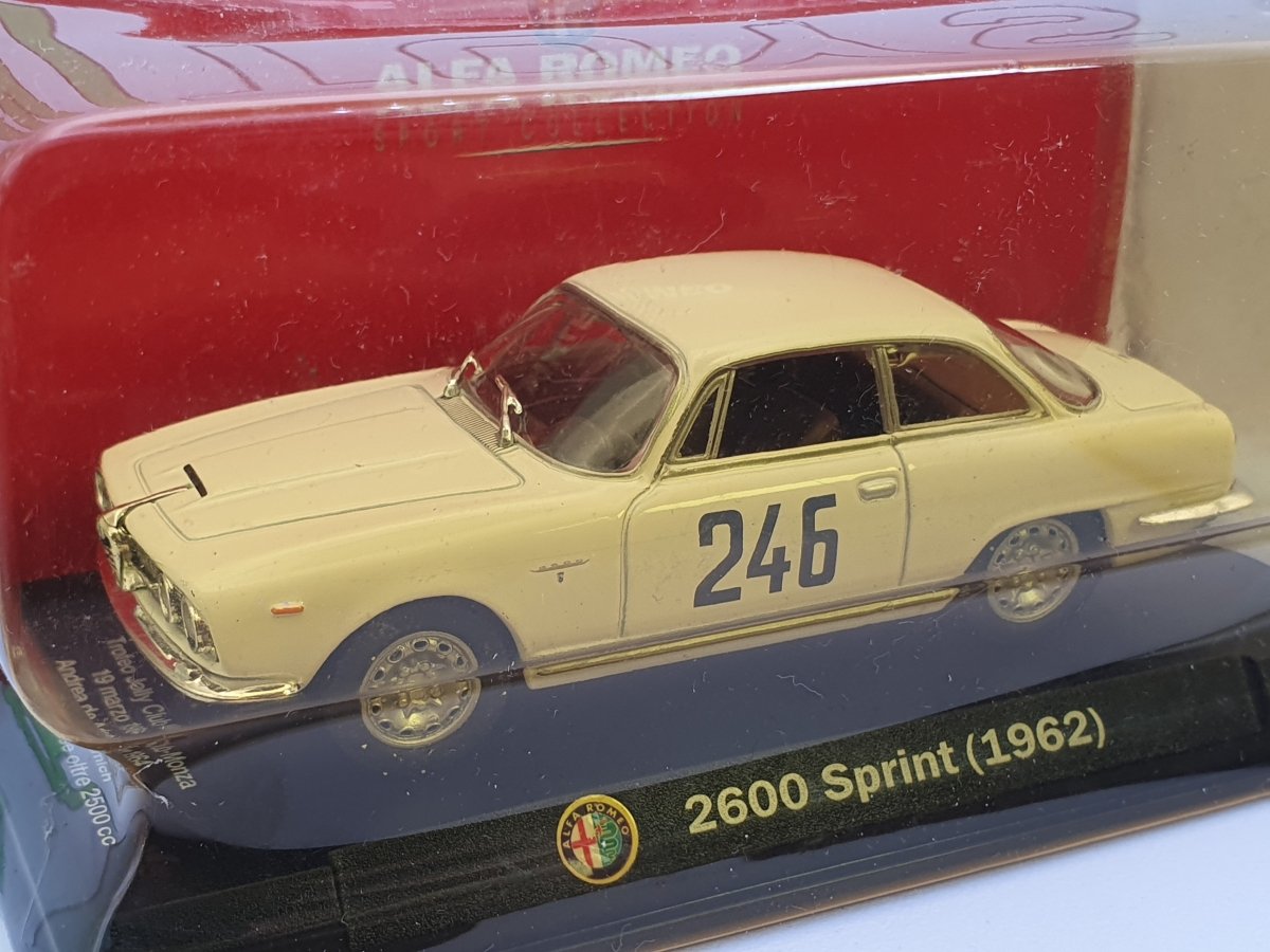 Alfa Romeo 2600 Sprint MetroMo 1/43 Bianco 1962 - RikiToys - MetroMo
