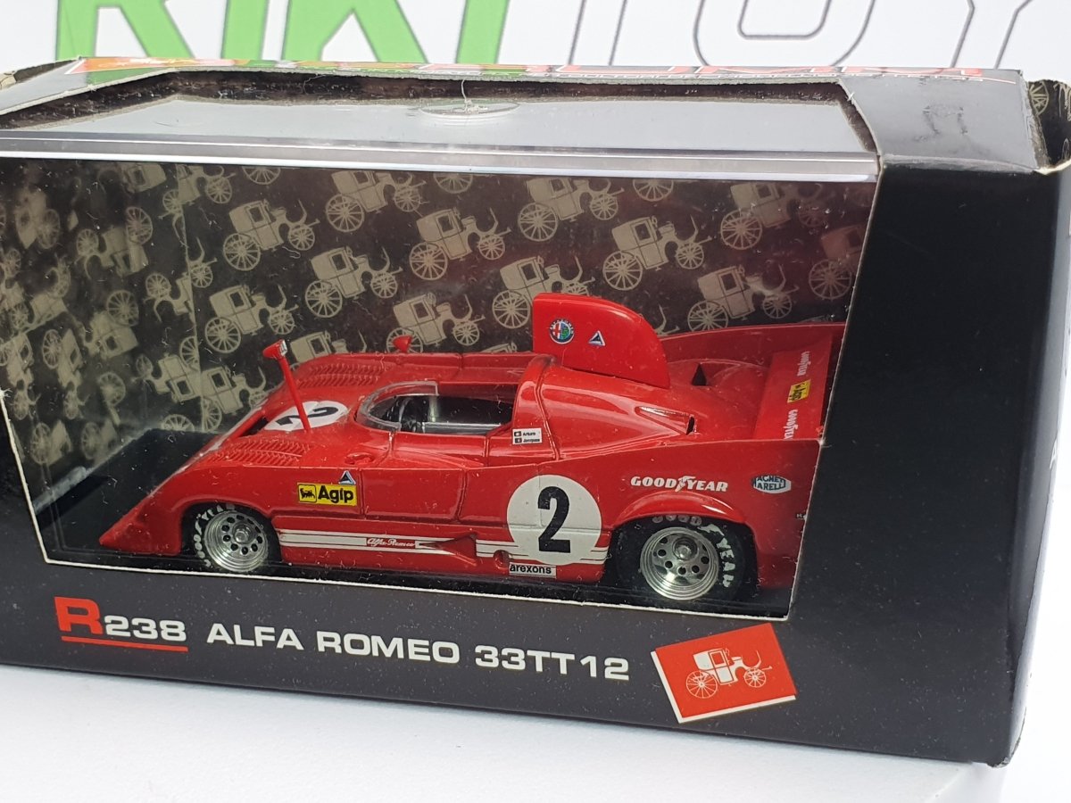 Alfa Romeo 33 TT 12 Brumm 1/43 Rosso 1975 - RikiToys - Brumm