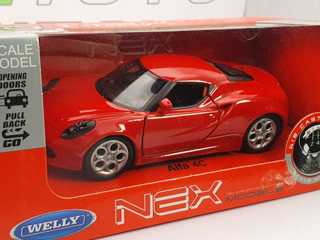 Alfa Romeo 4 C Welly 1/40 Rosso - RikiToys - Welly