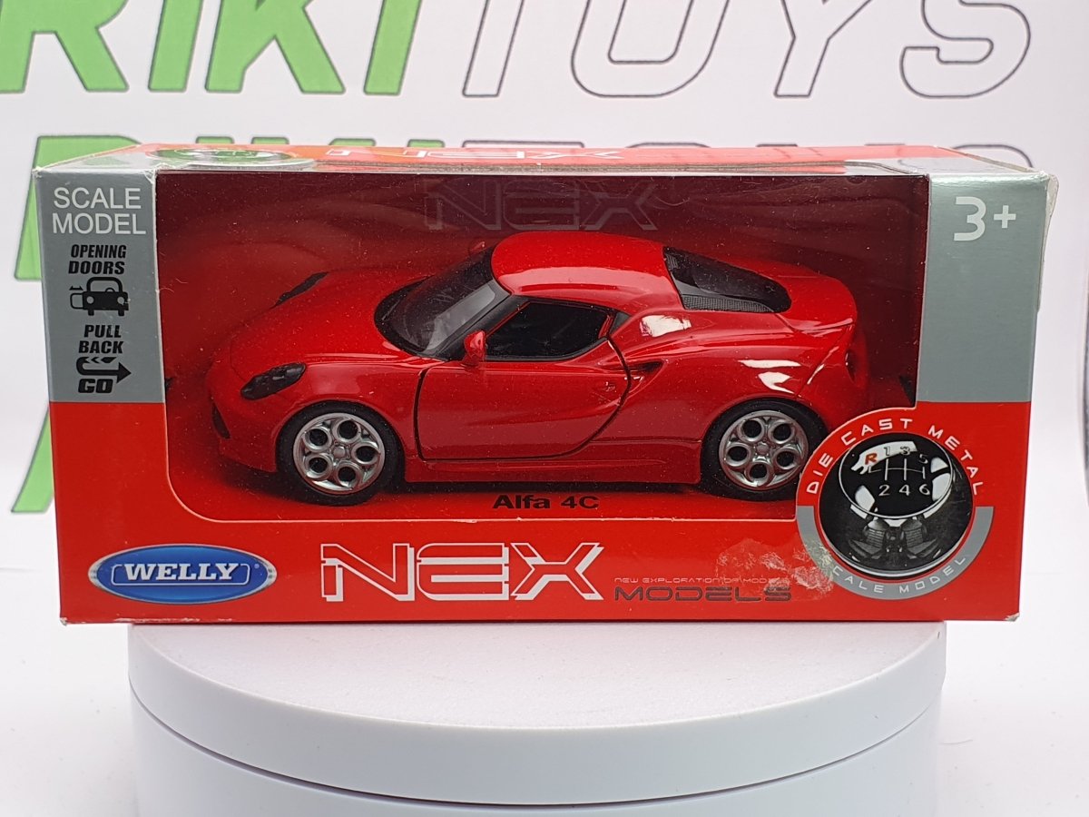 Alfa Romeo 4 C Welly 1/40 Rosso - RikiToys - Welly