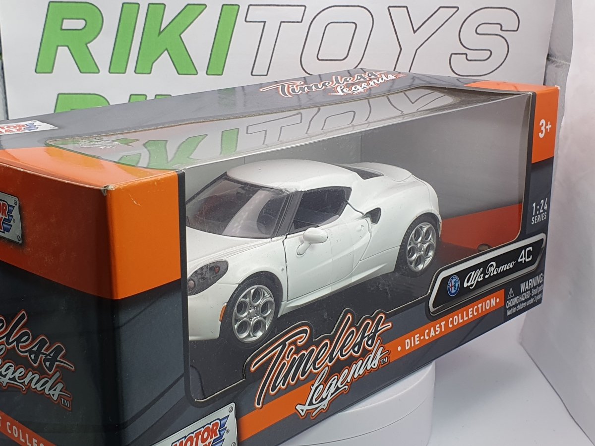 Alfa Romeo 4C Coupé Motor Max 1/24 Bianco - RikiToys - Motor Max#