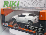 Alfa Romeo 4C Coupé Motor Max 1/24 Bianco - RikiToys - Motor Max#