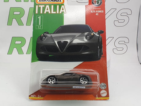 Alfa Romeo 4C Matchbox 1/60 Grigio met. 2013 - RikiToys - Matchbox