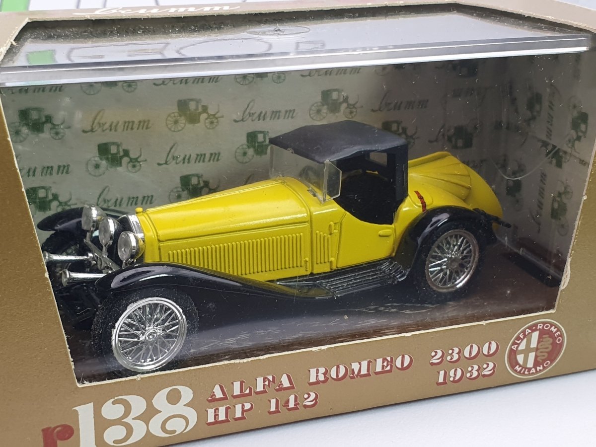 Alfa Romeo 6C 2300 Brumm 1/43 Giallo 1932 - RikiToys - Brumm