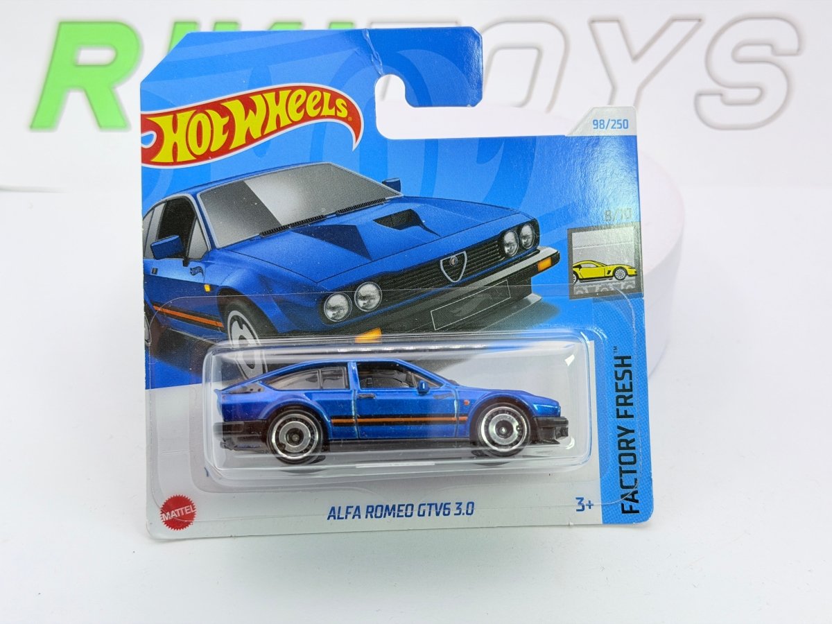 Alfa Romeo Alfetta GTV 6 3000 Hot Wheels 1/60 Blu metallizzato 1983 - RikiToys - Hot Wheels#