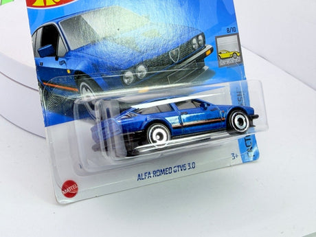Alfa Romeo Alfetta GTV 6 3000 Hot Wheels 1/60 Blu metallizzato 1983 - RikiToys - Hot Wheels#
