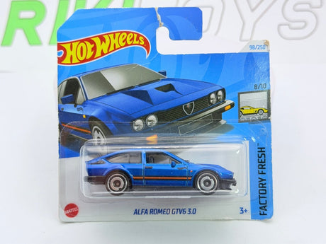 Alfa Romeo Alfetta GTV 6 3000 Hot Wheels 1/60 Blu metallizzato 1983 - RikiToys - Hot Wheels#