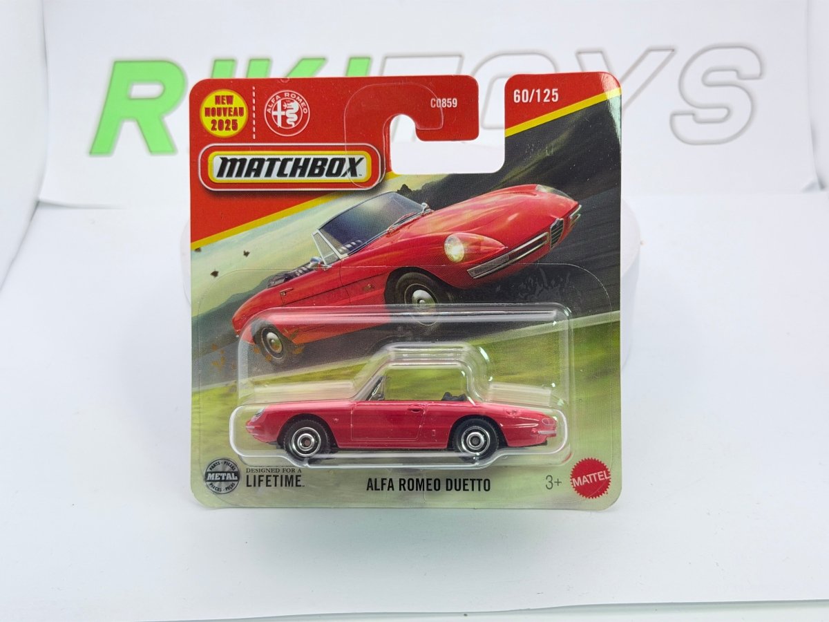 Alfa Romeo Duetto Osso di Seppia Matchbox 1/60 Rosso 1966 - RikiToys - Matchbox#