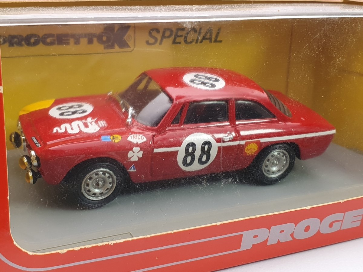 Alfa Romeo Giulia GTA Junior 1300 Progetto K 1/43 Rosso 1968 - RikiToys - Progetto K