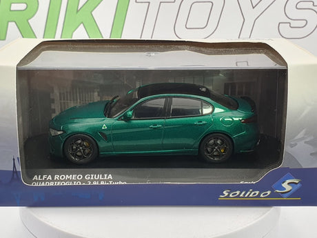 Alfa Romeo Giulia Quadrifoglio Solido 1/43 Verde 2020 - RikiToys - Solido