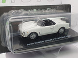 Alfa Romeo Giulietta Spider Edicola 1/43 Bianco 1959 - RikiToys - Edicola