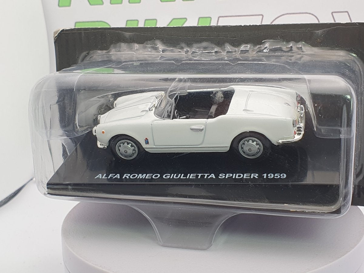 Alfa Romeo Giulietta Spider Edicola 1/43 Bianco 1959 - RikiToys - Edicola