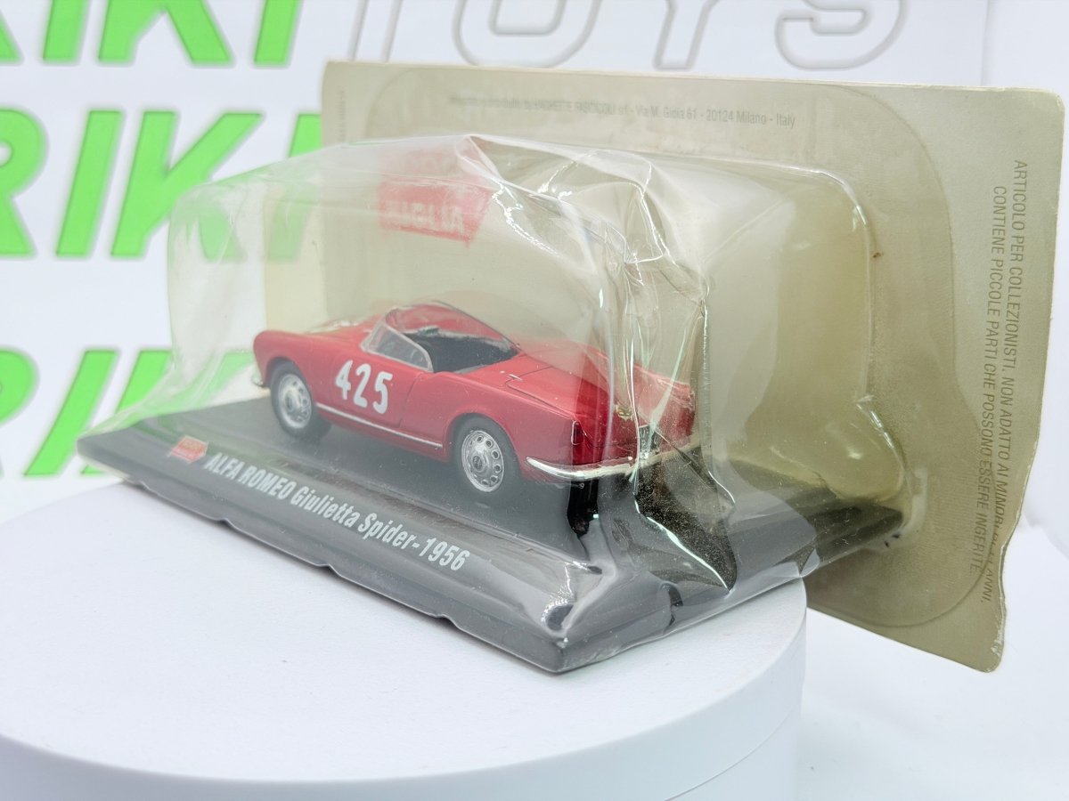 Alfa Romeo Giulietta Spider Edicola 1/43 Rosso 1956 - RikiToys - Edicola