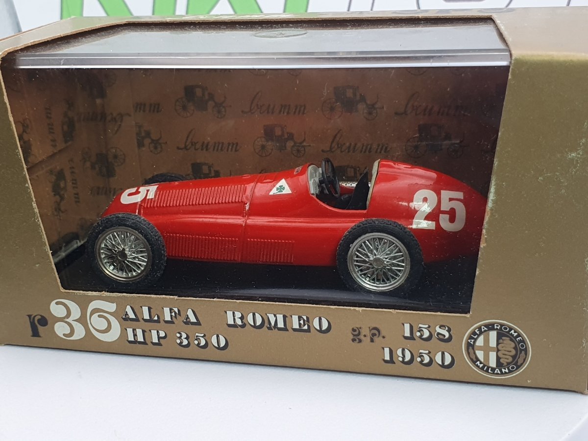 Alfa Romeo GP 158 Brumm 1/43 Rosso 1950 - RikiToys - Brumm
