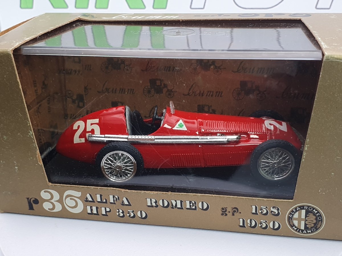 Alfa Romeo GP 158 Brumm 1/43 Rosso 1950 - RikiToys - Brumm