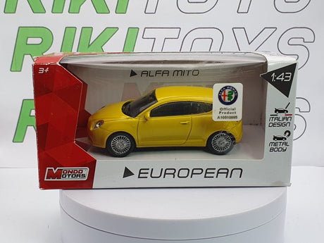 Alfa Romeo Mito Mondo Motors 1/43 Giallo - RikiToys - Mondo Motors#
