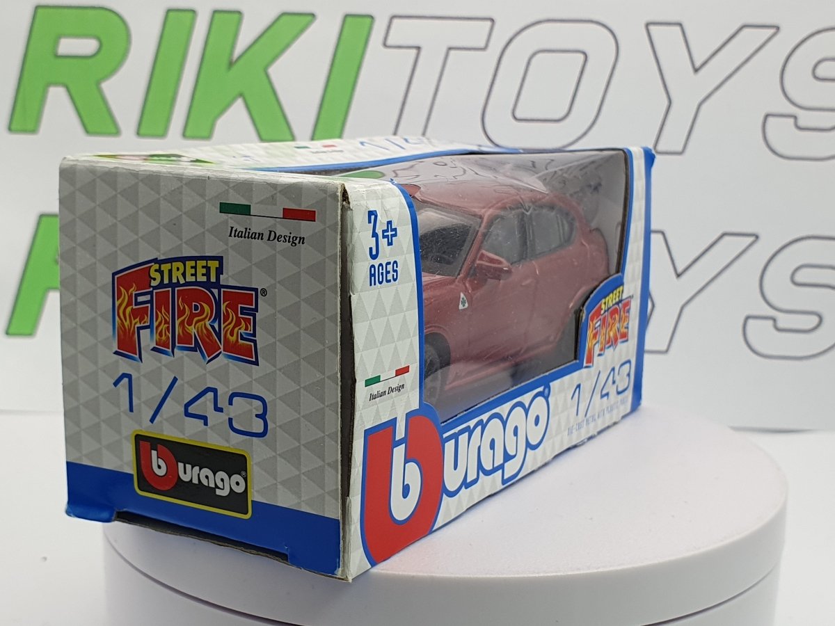 Alfa Romeo Stelvio Quadrifoglio Burago 1/43 Rosso 2017 - RikiToys - Burago#