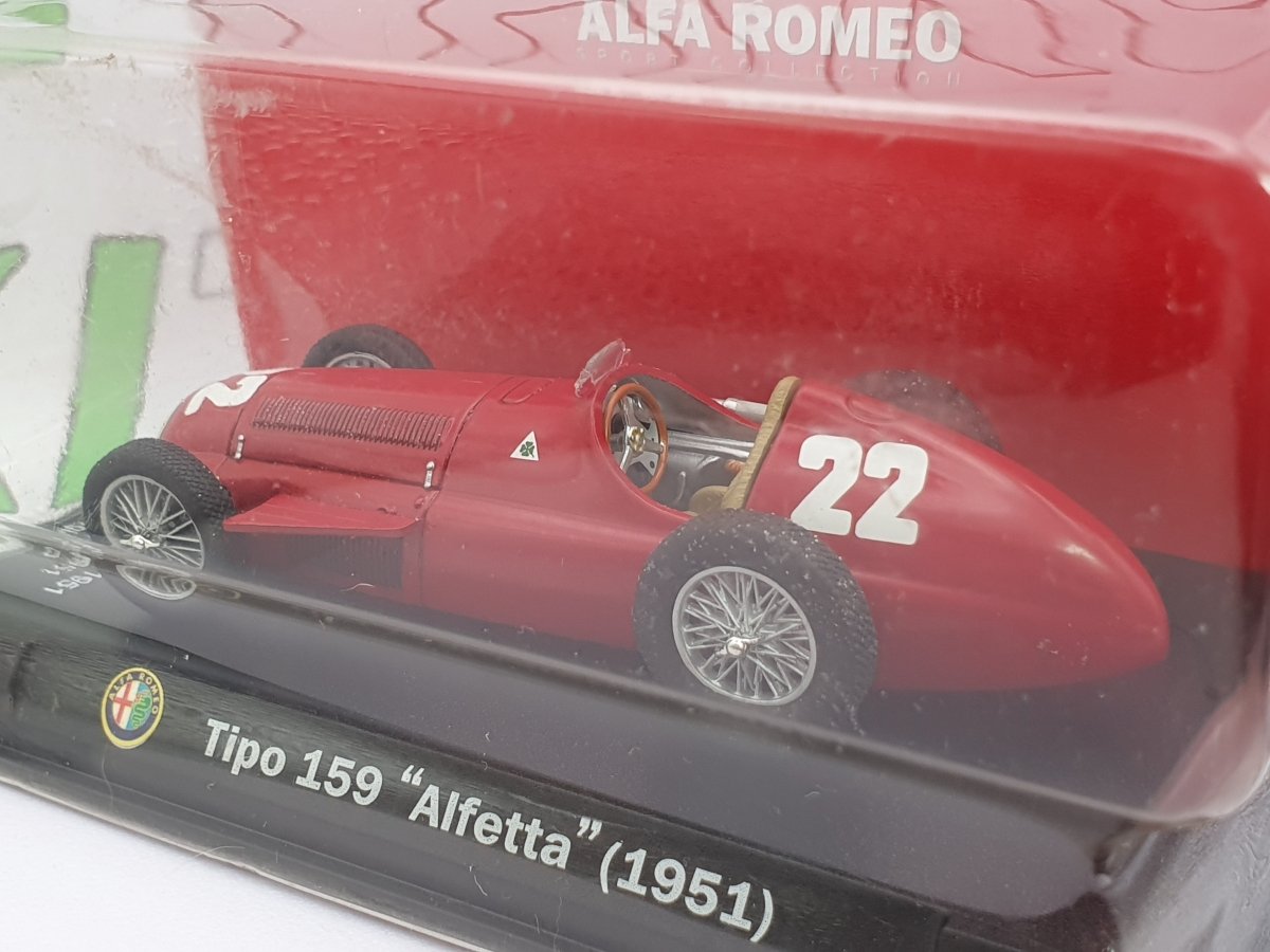 Alfa Romeo Tipo 159 Alfetta MetroMo 1/43 Rosso 1951 - RikiToys - MetroMo