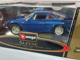 Alpine A 110 Burago 1/18 Blu met. 1973 - RikiToys - Burago